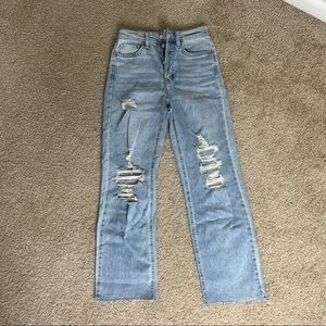 Wild Fable Distressed Straight Leg Jeans